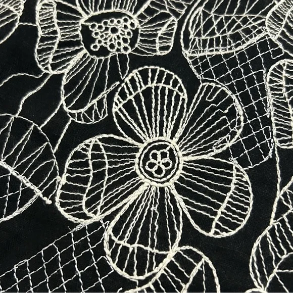 An Ren New York Women’s Linen Blazer Jacket Embroidered  Button Size Small - Picture 12 of 12